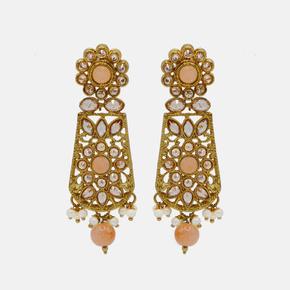 Safia Necklace Set - Coral
