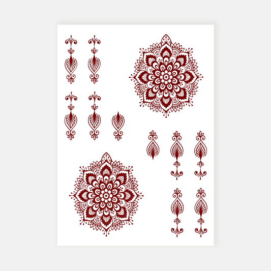 Sara Temporary Henna Tattoo