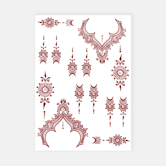 Ziya Temporary Henna Tattoo